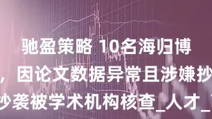 驰盈策略 10名海归博士回国报到，因论文数据异常且涉嫌抄袭被学术机构核查_人才_高校_低质量